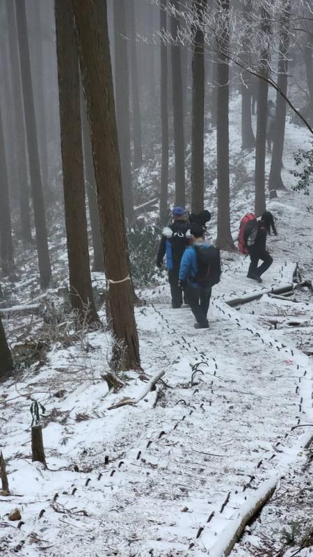 かりかり雪道帰り道